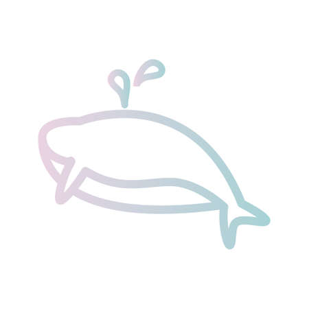 Vector - Whale Icon. Vector Illustration.のイラスト素材