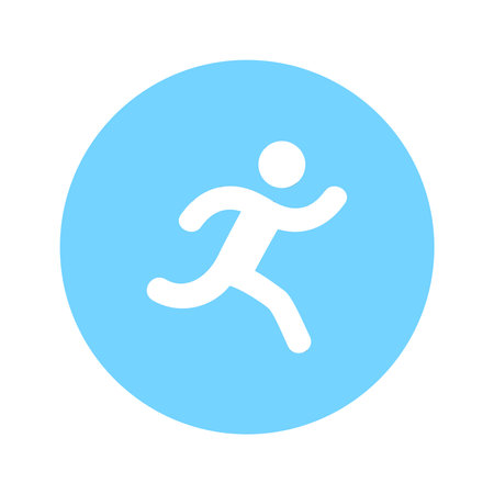 Vector - Blue Sport Icon. Vector Illustration.のイラスト素材