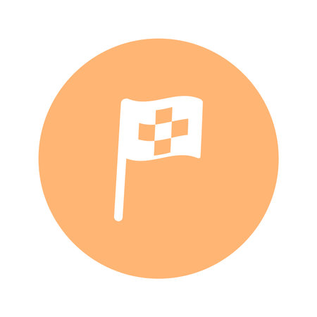 Vector - Orange Sport Icon. Vector Illustration.のイラスト素材