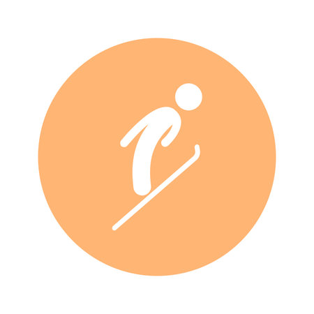 Vector - Orange Sport Icon. Vector Illustration.のイラスト素材