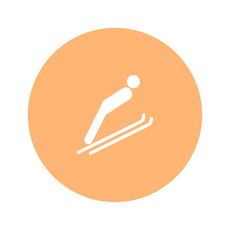 Vector - Orange Sport Icon. Vector Illustration.のイラスト素材