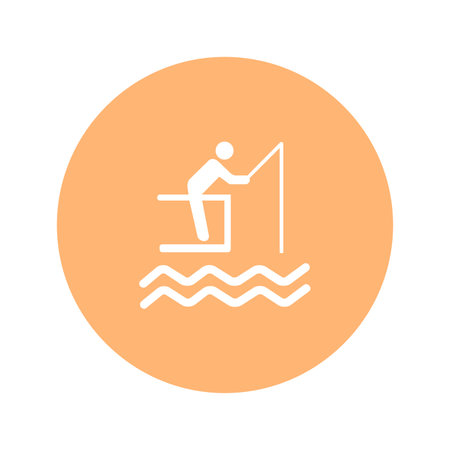Vector - Orange Sport Icon. Vector Illustration.のイラスト素材