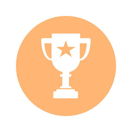 Vector - Orange Sport Icon. Vector Illustration.のイラスト素材
