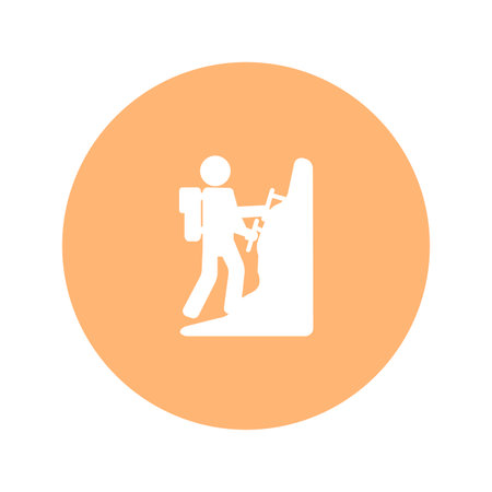 Vector - Orange Sport Icon. Vector Illustration.のイラスト素材