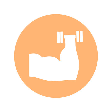 Vector - Orange Sport Icon. Vector Illustration.のイラスト素材