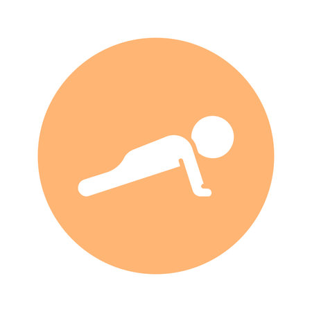 Vector - Orange Sport Icon. Vector Illustration.のイラスト素材