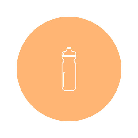 Vector - Orange Sport Icon. Vector Illustration.のイラスト素材