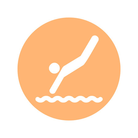 Vector - Orange Sport Icon. Vector Illustration.のイラスト素材