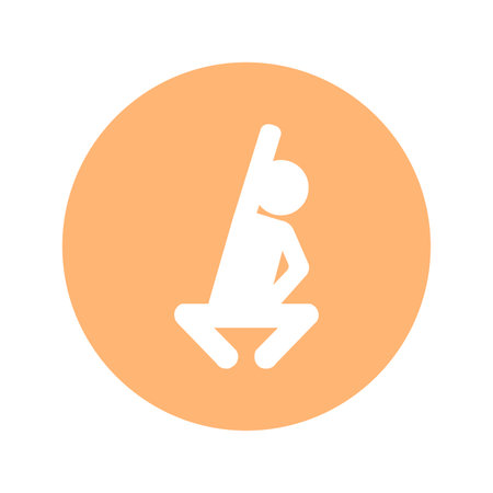 Vector - Orange Sport Icon. Vector Illustration.のイラスト素材