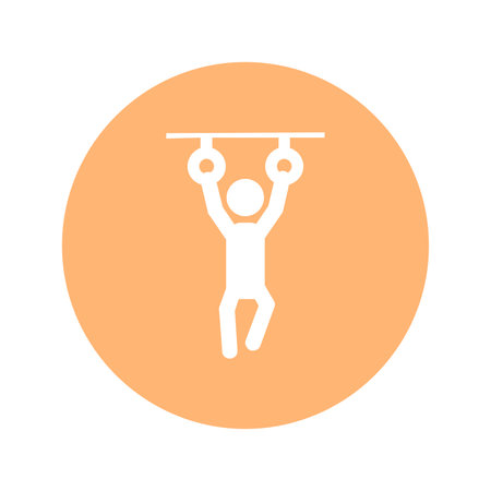 Vector - Orange Sport Icon. Vector Illustration.のイラスト素材