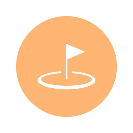 Vector - Orange Sport Icon. Vector Illustration.のイラスト素材