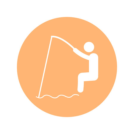 Vector - Orange Sport Icon. Vector Illustration.のイラスト素材