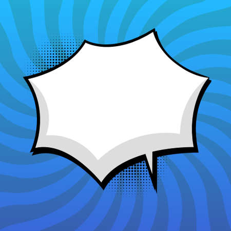 Blank Speech Bubble Text Comic Pop Art Vectorのイラスト素材