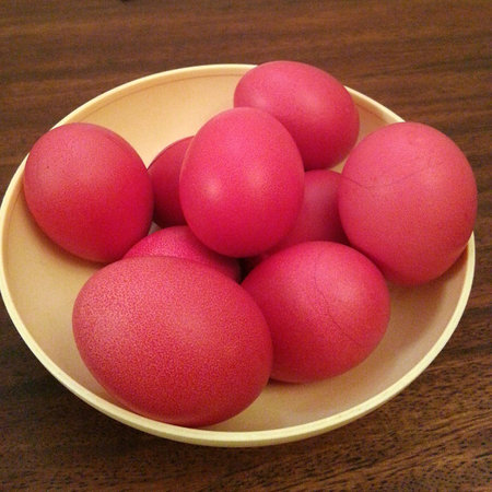 Chinese red eggsの写真素材