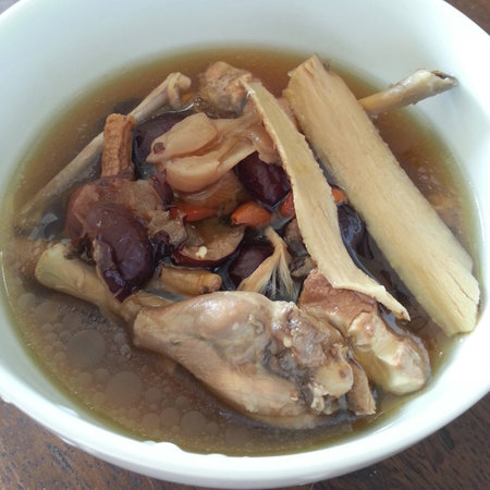 Chicken herbal soupの写真素材
