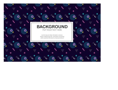 Illustration vector graphic Abstract random colorful geometric figures. Seamless vector patternのイラスト素材