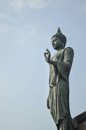 Standing Buddha image at Nakornprathom, Thailand.の写真素材