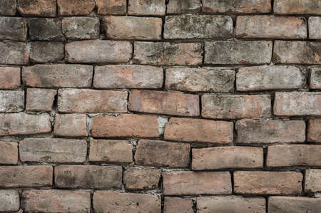 Brick wall texture in the park, Thailand.の写真素材