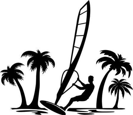 Surf surfing sea wave vectorのイラスト素材