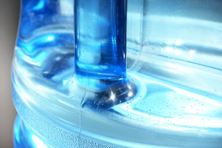 spring water in plastic bottle abstract backgroundの写真素材