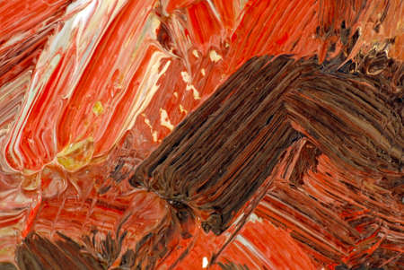 colorful oil painting texture closeup macroの写真素材