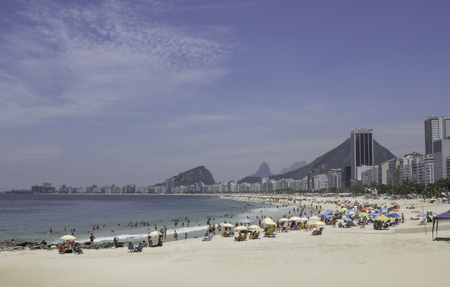 Copacabana beach in Rio de Janeiro Brazilの写真素材