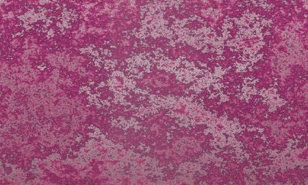 Old, dirty, pink and silver metallic 3D rendering of background with grunge, rust and cracks. Great for walls, floors, backdrops, surfaces, metal sheets, structures, wallpapers and textures.の写真素材