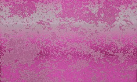 Pink and silver, metallic 3d rendering of background with grunge, rust and cracks. Background is tattered and worn. Great for walls backdrops, surfaces, metal sheets, structures, and textures.の写真素材