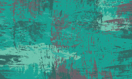 Vector of teal, green and grey grunge background with old, rough, textured effect. Illustration is great for backdrops and banners with empty copy space for text and images.のイラスト素材