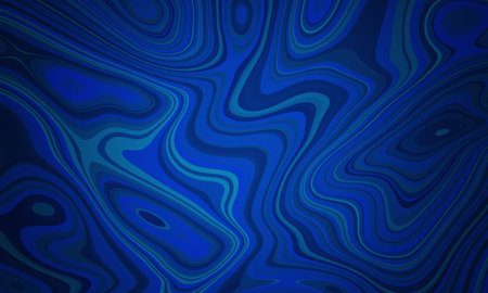 Abstract background with curved shapes with swirls in shades of light to dark blue and blank copy...