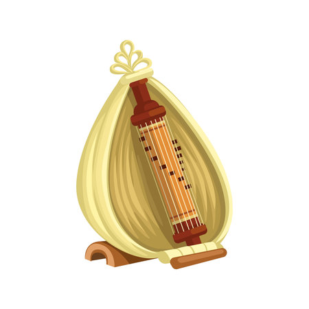 Sasando Traditional Music Instrument From Indonesia Symbol illustration Vectorのイラスト素材