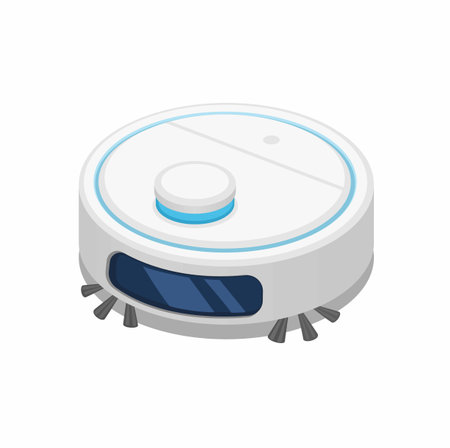 Robot Cleaner Technology Illustration Vectorのイラスト素材