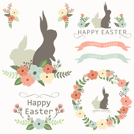 Happy Easter Day.のイラスト素材