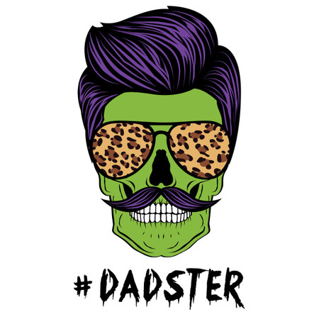 Halloween Daddy Monster Collection Dadsterのイラスト素材