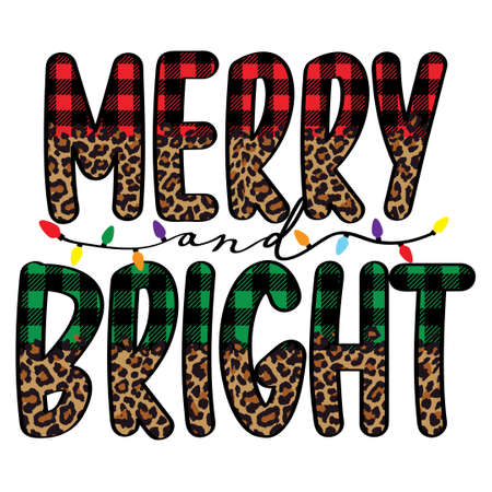 Christmas Lights Merry Bright Collectionのイラスト素材