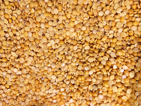 Toor dal, famous Indian legume also called yellow Pigeon peas