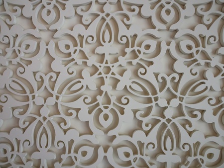 engraved wooden wall boardの写真素材