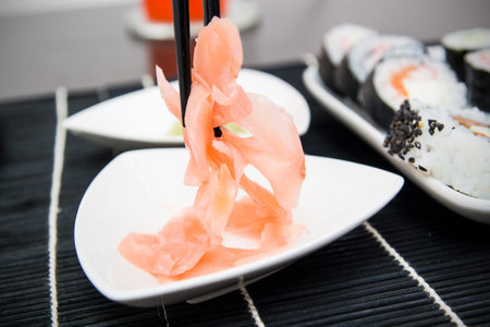 Ginger and sticks compositionの写真素材