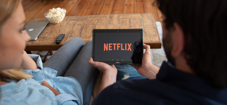 WROCLAW, POLAND - AUG 18, 2018: Netflix is a global provider of streaming movies and TV series.のeditorial素材