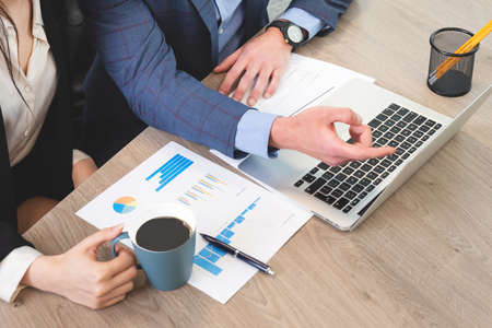 Business team working on project. Meeting at office conceptの写真素材