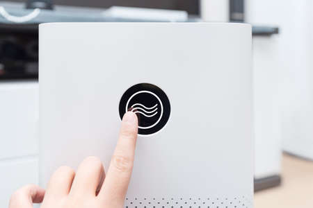 Air freshener, air cleaner device. Fresh air in the house.の写真素材