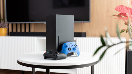 Wroclaw, Poland - NOV 13, 2023: XBOX Series X is popular gaming console