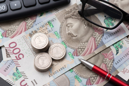 Polish 500 banknotes, Polish money, PLN currency