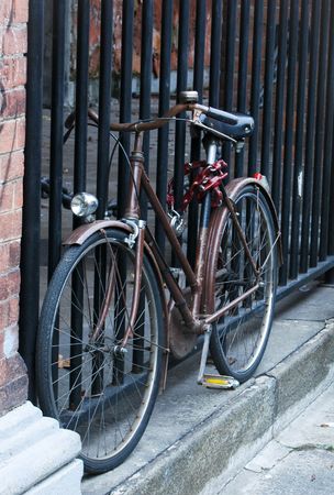 Bike sleepingの写真素材