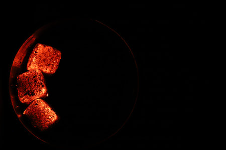 Glowing coals with glitch style lighting, enriched by noise, effect and grain details, create a...