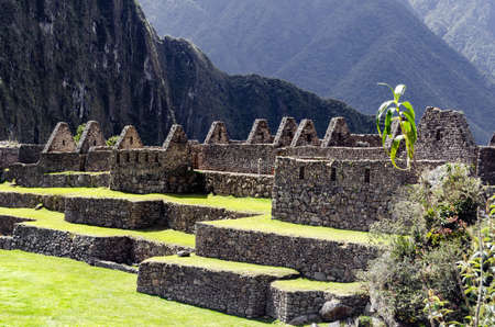 Citadel of Machu Picchu, in Cuzco Peruの写真素材
