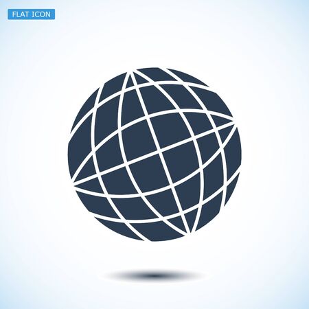 Globe earth icon, vector best flat icon, EPSのイラスト素材