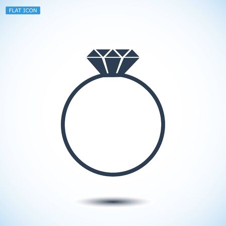 ring vector icon, vector best flat icon, EPSのイラスト素材
