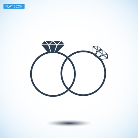 rings icon, vector best flat icon, EPSのイラスト素材
