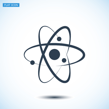 Atom sign icon, vector best flat icon, EPSのイラスト素材
